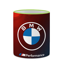 Кружка 3D BMW БМВ, цвет: 3D-светло-зеленый кант — фото 2