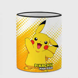 Кружка 3D Pikachu Pika Pika, цвет: 3D-черный кант — фото 2