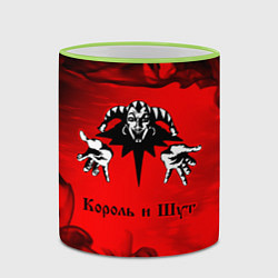 Кружка 3D КОРОЛЬ И ШУТ, цвет: 3D-светло-зеленый кант — фото 2