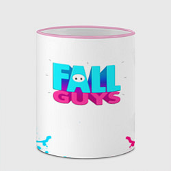 Кружка 3D Fall Guys, цвет: 3D-розовый кант — фото 2