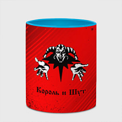 Кружка 3D КОРОЛЬ И ШУТ, цвет: 3D-белый + небесно-голубой — фото 2