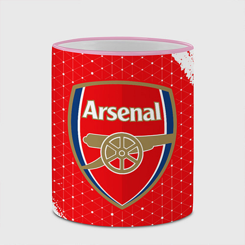 Кружка цветная ARSENAL Арсенал / 3D-Розовый кант – фото 2