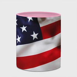 Кружка 3D США USA, цвет: 3D-белый + розовый — фото 2