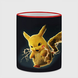 Кружка 3D Pikachu Pika Pika, цвет: 3D-красный кант — фото 2