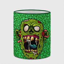 Кружка 3D Зомби, цвет: 3D-зеленый кант — фото 2