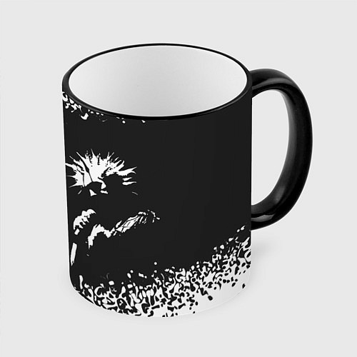 Кружка цветная КОРОЛЬ И ШУТ / 3D-Черный кант – фото 1