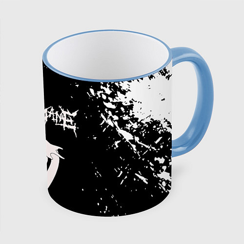 Кружка цветная GHOSTEMANE / 3D-Небесно-голубой кант – фото 1