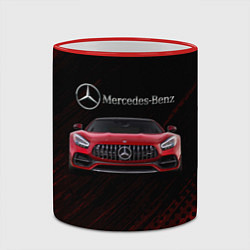Кружка 3D Mercedes Benz AMG, цвет: 3D-красный кант — фото 2