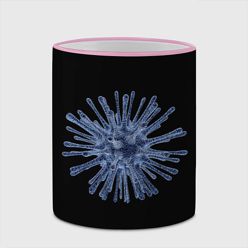 Кружка цветная Вирус / 3D-Розовый кант – фото 2