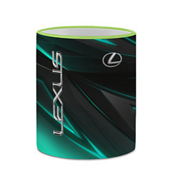Кружка 3D Lexus, цвет: 3D-светло-зеленый кант — фото 2