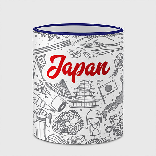 Кружка цветная Япония Z / 3D-Синий кант – фото 2