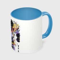 Кружка 3D JOJO, цвет: 3D-белый + небесно-голубой