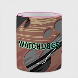 Кружка 3D Watch Dogs, цвет: 3D-розовый кант — фото 2