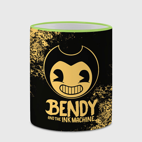 Кружка цветная Bendy And The Ink Machine / 3D-Светло-зеленый кант – фото 2