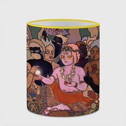 Кружка 3D BRING ME THE HORIZON ART, цвет: 3D-желтый кант — фото 2