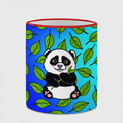 Кружка 3D Панда, цвет: 3D-красный кант — фото 2