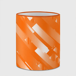 Кружка 3D Оранжевый градиент, цвет: 3D-оранжевый кант — фото 2