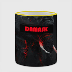 Кружка 3D DAMASK, цвет: 3D-желтый кант — фото 2