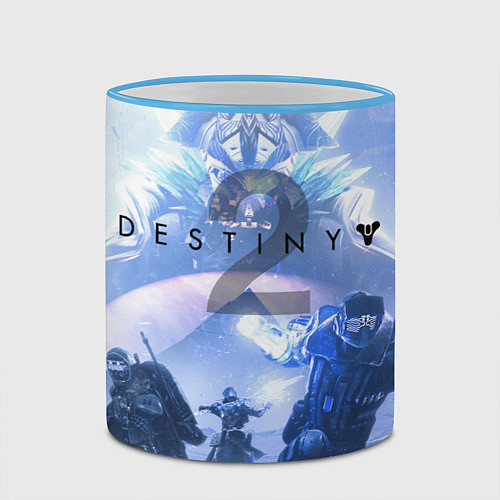 Кружка цветная Destiny 2: Beyond Light / 3D-Небесно-голубой кант – фото 2