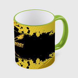 Кружка 3D BENDY AND THE INK MACHINE, цвет: 3D-светло-зеленый кант