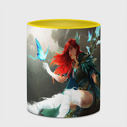 Кружка 3D Windranger Dota, цвет: 3D-белый + желтый — фото 2