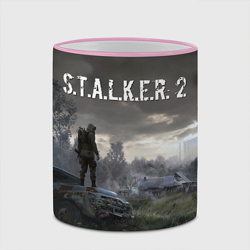 Кружка цветная STALKER 2 / 3D-Розовый кант – фото 2
