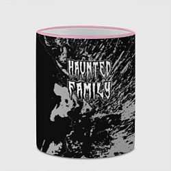Кружка 3D Haunted Family лейбл Kizaru, цвет: 3D-розовый кант — фото 2