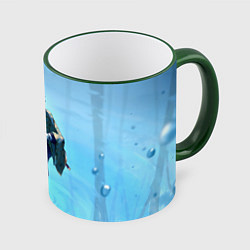 Кружка 3D ГИЮ ТОМИОКА, цвет: 3D-зеленый кант