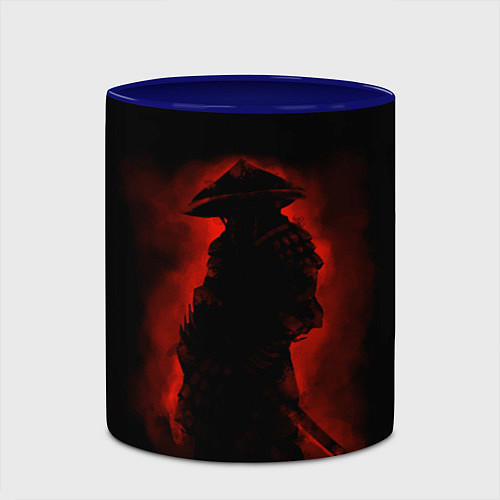 Кружка цветная Samurai / 3D-Белый + синий – фото 2
