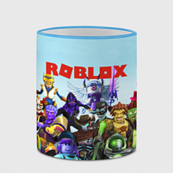 Кружка 3D ROBLOX, цвет: 3D-небесно-голубой кант — фото 2