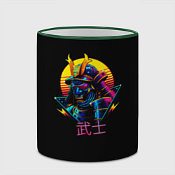 Кружка 3D Cyber Samurai, цвет: 3D-зеленый кант — фото 2