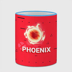 Кружка 3D Phoenix, цвет: 3D-небесно-голубой кант — фото 2