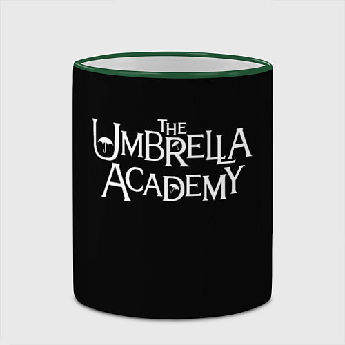 Кружка цветная Umbrella academy / 3D-Зеленый кант – фото 2