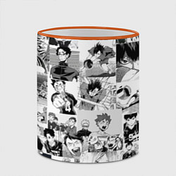 Кружка 3D Haikyu, цвет: 3D-оранжевый кант — фото 2