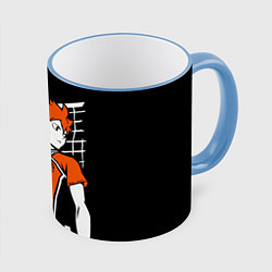 Кружка 3D Haikyuu Hinata Kageyama, цвет: 3D-небесно-голубой кант