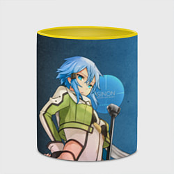 Кружка 3D Sinon, цвет: 3D-белый + желтый — фото 2