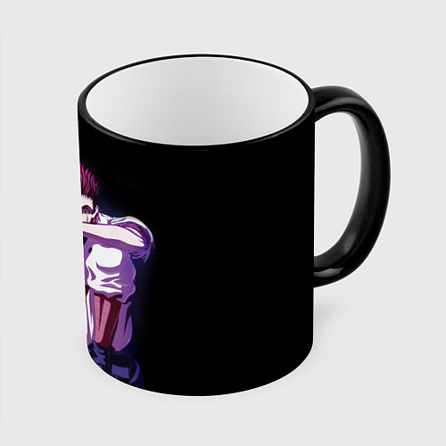 Кружка цветная Хисока / 3D-Черный кант – фото 1