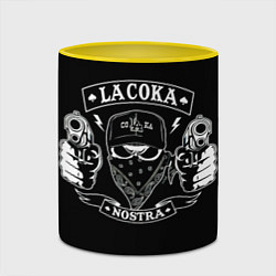 Кружка 3D La Coka Nostra, цвет: 3D-белый + желтый — фото 2