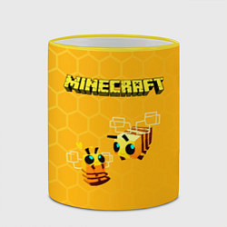 Кружка 3D Minecraft, цвет: 3D-желтый кант — фото 2