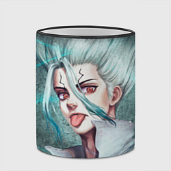 Кружка 3D Доктор Стоун, цвет: 3D-черный кант — фото 2