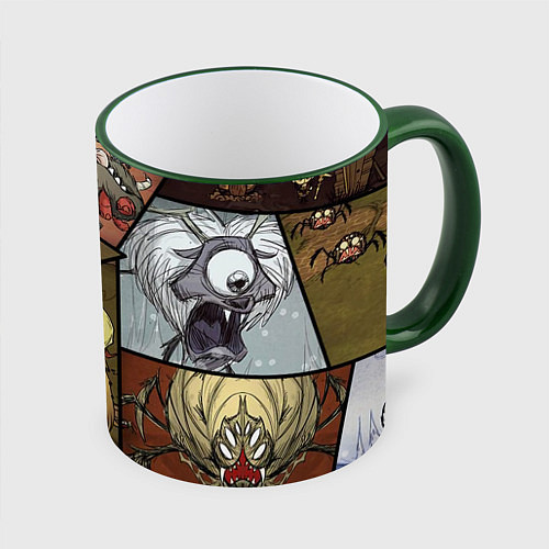 Кружка цветная Dont Starve / 3D-Зеленый кант – фото 1