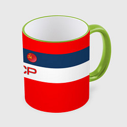 Кружка 3D СССР, цвет: 3D-светло-зеленый кант