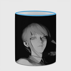 Кружка 3D Makima Chainsaw Man, цвет: 3D-небесно-голубой кант — фото 2