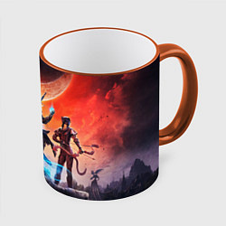Кружка 3D THE ELDER SCROLLS, цвет: 3D-оранжевый кант