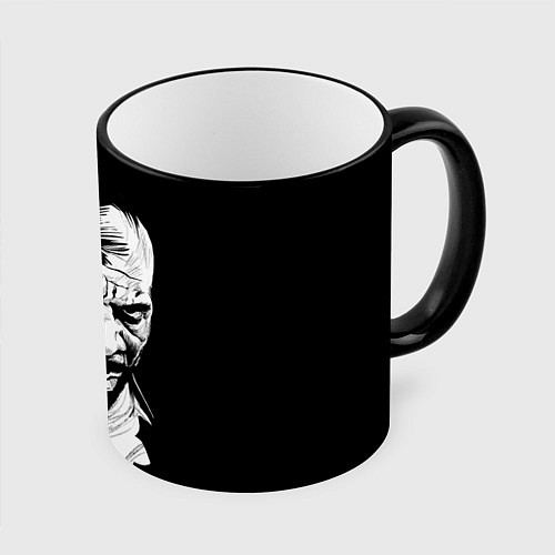 Кружка цветная Сити Флетчер / 3D-Черный кант – фото 1