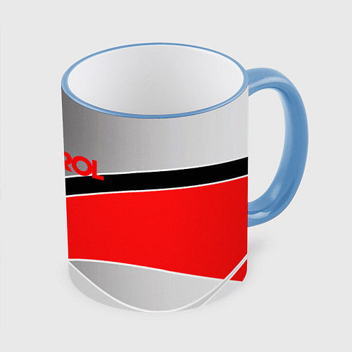 Кружка цветная CONTROL S / 3D-Небесно-голубой кант – фото 1