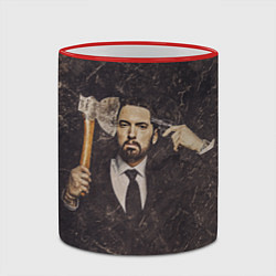 Кружка 3D Eminem, цвет: 3D-красный кант — фото 2