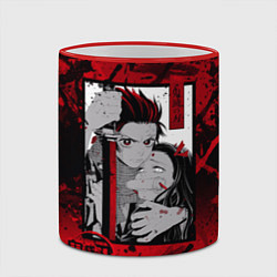 Кружка 3D Клинок рассекающий демонов, цвет: 3D-красный кант — фото 2