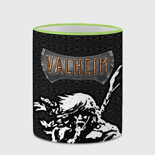 Кружка цветная Valheim Viking / 3D-Светло-зеленый кант – фото 2