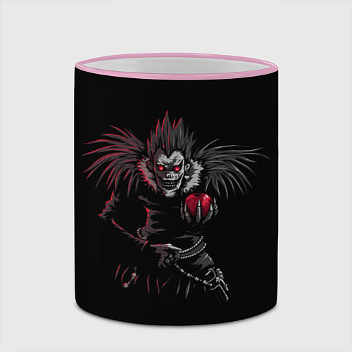 Кружка цветная Death Note / 3D-Розовый кант – фото 2